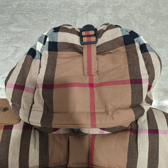 Burberry Check Hooded Down Jacket - Picture 2 of 12